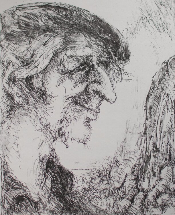 Bernt Wilke - Maler aus Baku (Aserbaidschans) - Lithografie - 1974