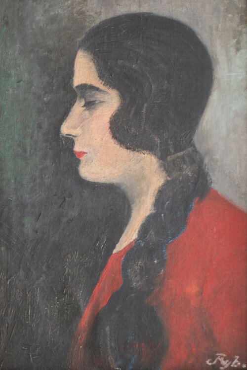 Unbekannt - Frauenporträt - um 1915 - Öl auf...