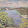 Unbekannt Landschaft Stausee Monogramm Original Öl Malpappe 1967
