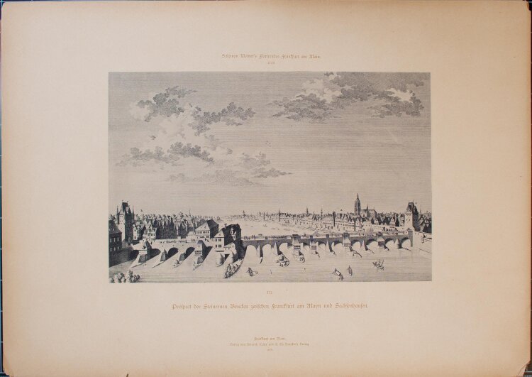 Salomon Kleiner und A.G.Eduard Steitz - Salomon Kleiner´s florirendes Frankfurt am Main - 1878 - Lichtdrucke