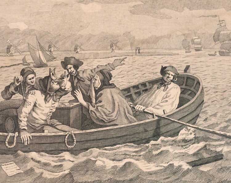 Nach/Kopie William Hogarth - Der müßige Lehrling - Kupferstich - nach 1747