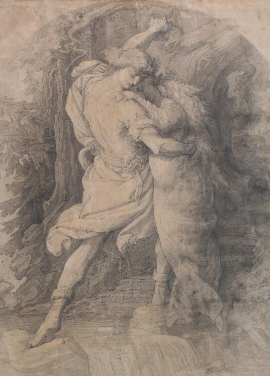 Richard Söberg - Liebespaar, tanzendes Paar - Bleistift - o.J.