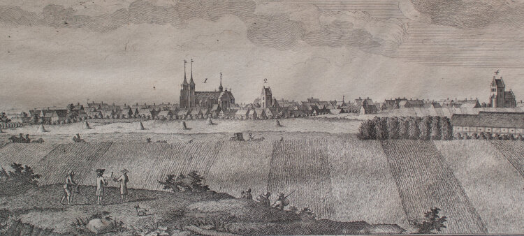 Johann Jacob Bruun - Ansicht Roskilde - Kupferstich - 1760