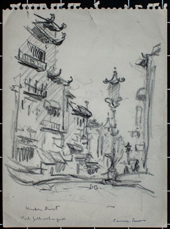 unbekannt - China Town - o.J. - Bleistift