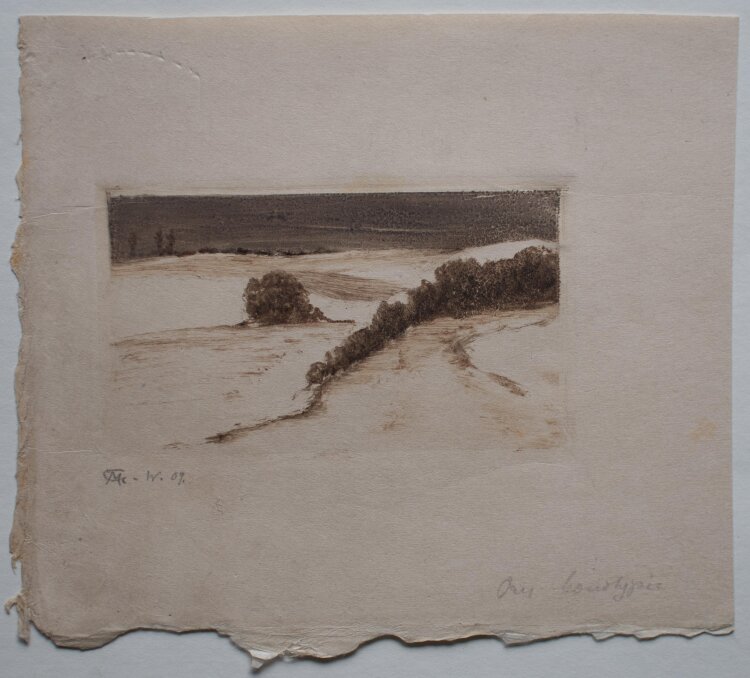 Margarethe Geibel - Winterlandschaft Thüringen -...