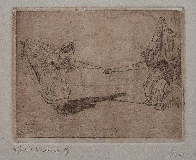 Margarethe Geibel - Tänzerinnen - 1909 - Radierung
