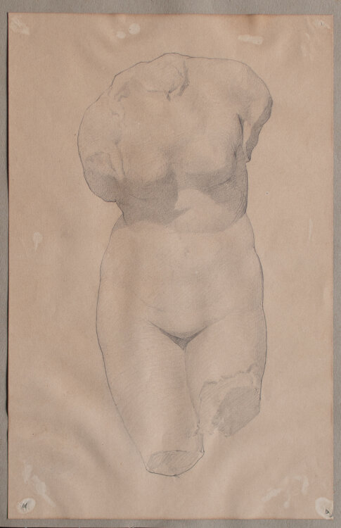 Unbekannt - Torso einer Aphrodite - o.J. - Zeichnung