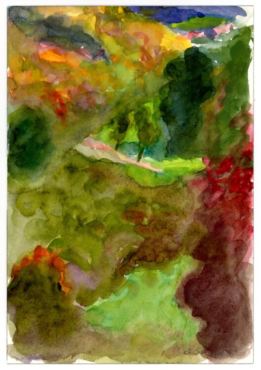 Karl-Heinz Schäfer - Herbstlandschaft - 2001 - Aquarell