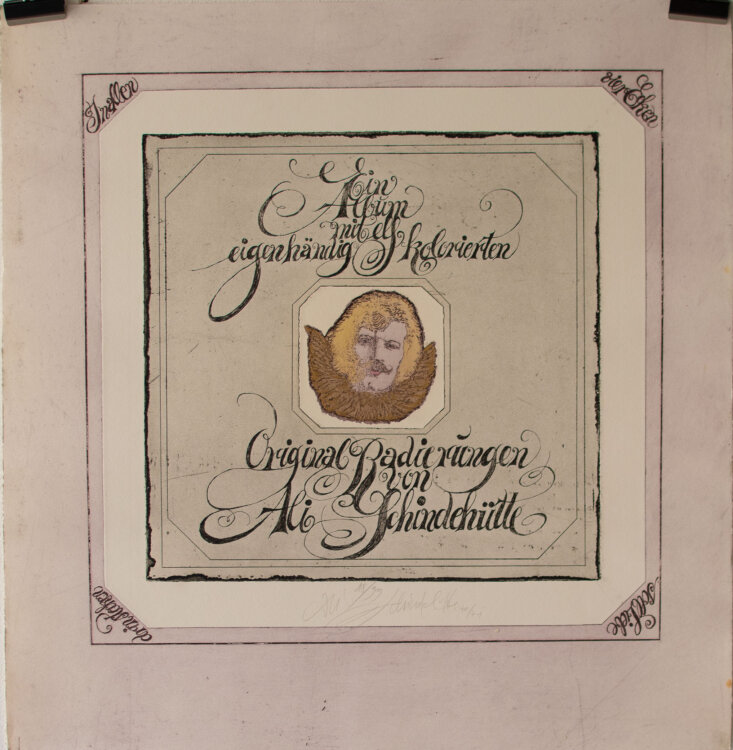 Ali Schindehütte - Album elf kolorierte Original Radierungen - 1970-71 - Radierung