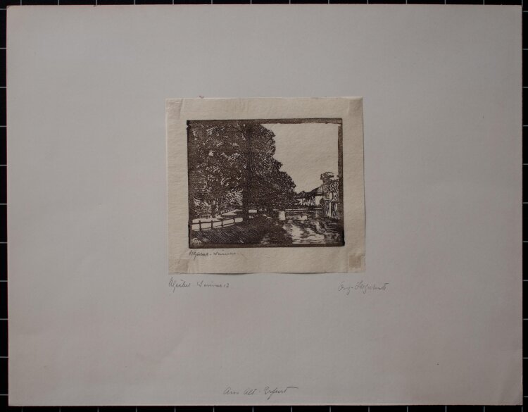 Margarethe Geibel - Stadtansicht Erfurt mit Gera - 1912 -...