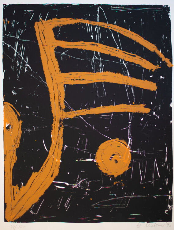 Renate Pallmann - Ausstellungsplakat Renate Pallmann Galerie Gleditsch 45, Berlin - 1993 - Fotokopie