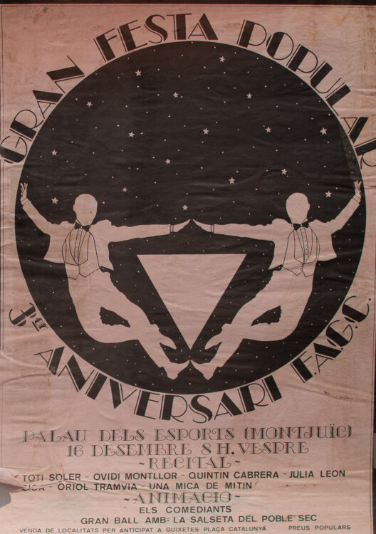 - Feierplakat Gran Festa Popular 3e Aniversari Preus Populars Catalunya - 1930er Jahre - Plakat