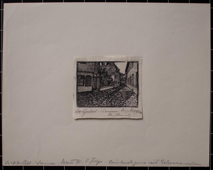 Margarethe Geibel - Alt Weimar Deinhardt Gasse/...