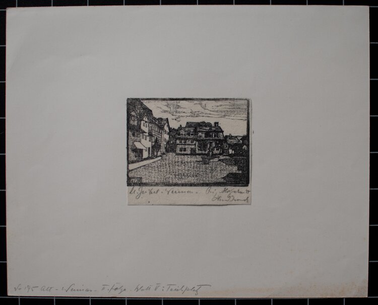 Margarethe Geibel - Teichplatz Alt Weimar - o.J. -...