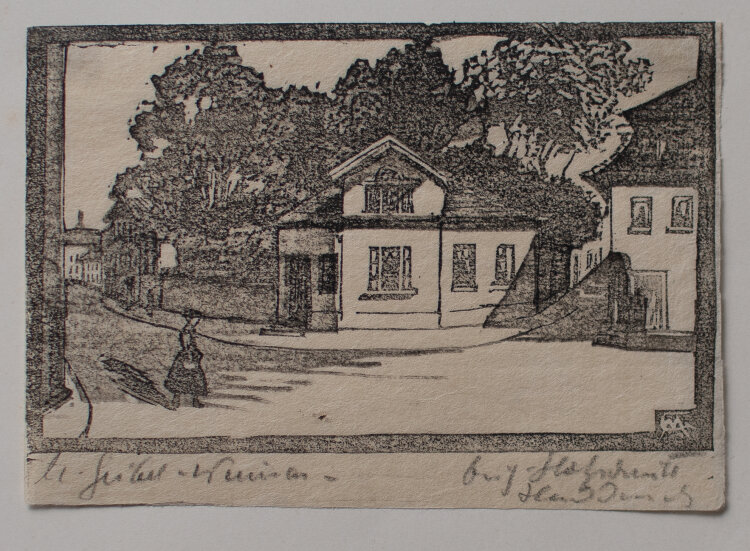 Margarethe Geibel - Ackerwand Weimar - o.J. - Holzschnitt