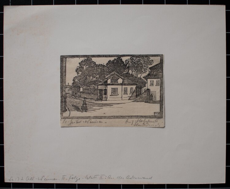Margarethe Geibel - Ackerwand Weimar - o.J. - Holzschnitt