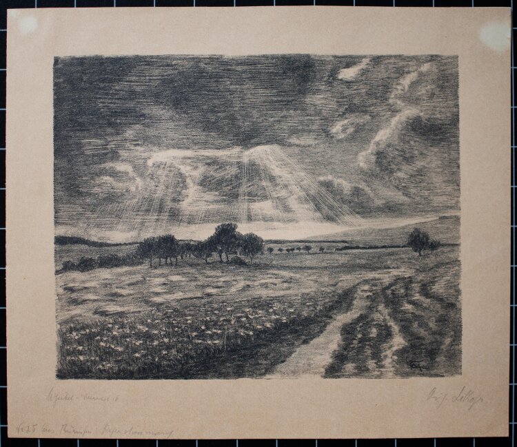Margarethe Geibel - Landschaft in Thüringen - 1916 -...