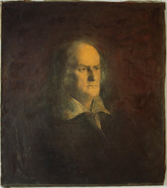 Willi Schmid - Porträt R. M. Holzapfel - 1930 - Öl auf Leinwand