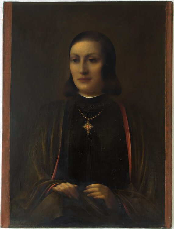 Willi Schmid - Frauenporträt Ruth Siller - 1951 - Öl auf Leinwand