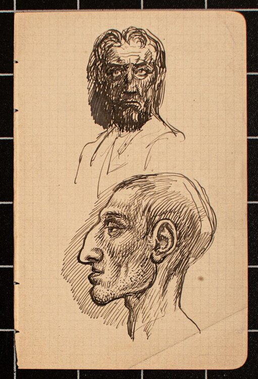 Wilhelm Wohlgemuth - Köpfe - Tuschezeichnung - o. J.