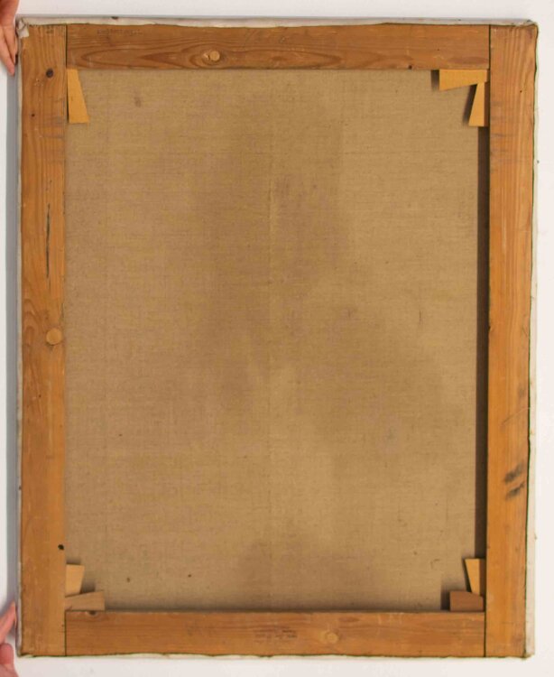 Willi Schmid - Männerporträt sitzend - 1945 - Öl auf Leinwand