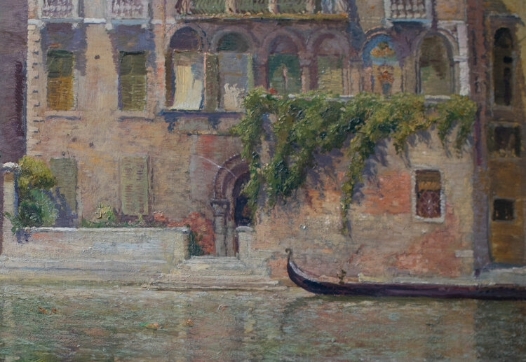 Carl Weiss - Palazzo in Venedig - o.J. - Öl auf Malpappe