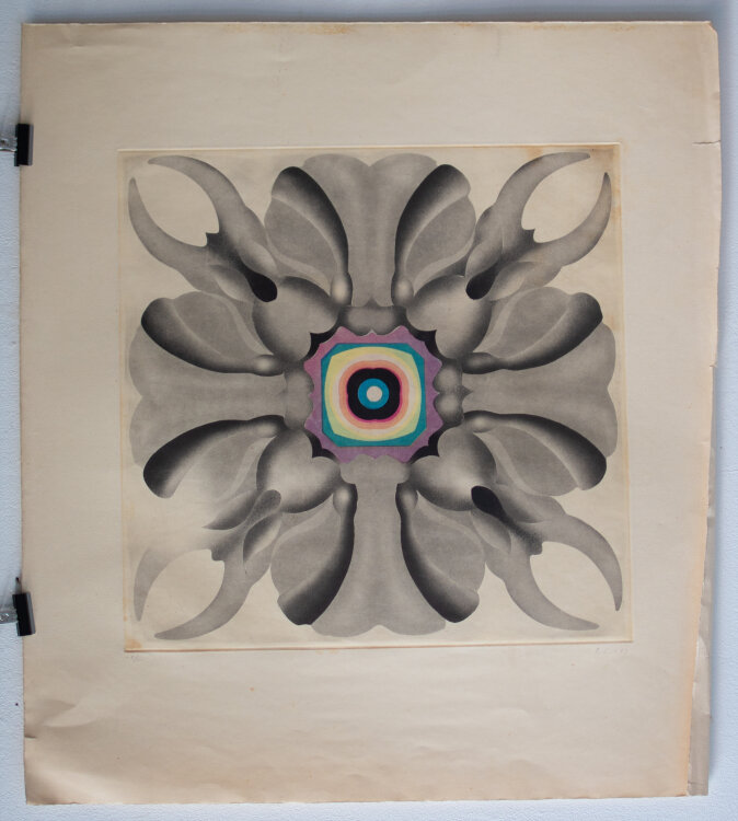 Unbekannt - Mandala Blutpflaume - 1969 - Siebdruck