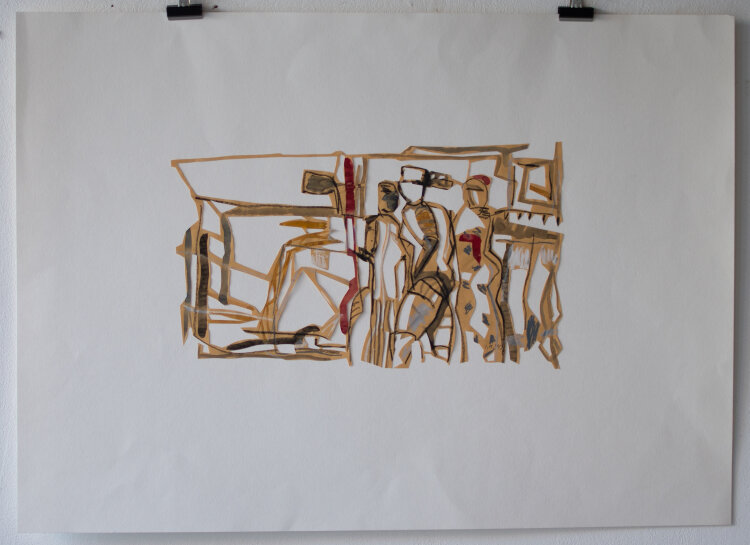 Inga Rensch - Straße, Unterwegs - 1993 - Collage