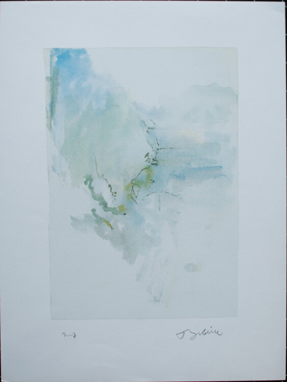 Thomas Kohl - Abstrahiertes Flußlandschaft - 2007 - Farblithografie