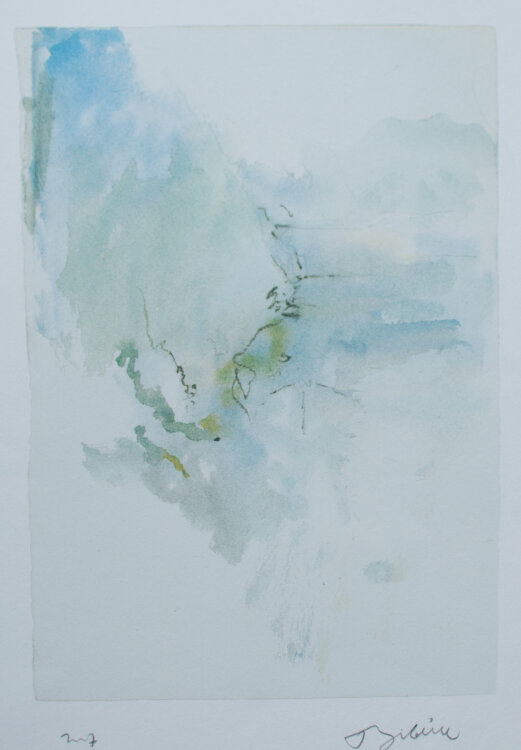 Thomas Kohl - Abstrahiertes Flußlandschaft - 2007 - Farblithografie