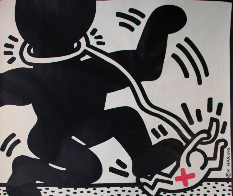 Keith Haring - Free South Africa - 1989 - Offset Lithographie