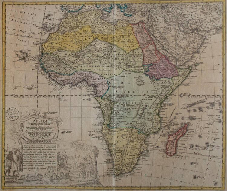 Johann Matthias Hase - Africa secundum legitimas projectionis stereographicae regulas - 1724 - Kupferstich
