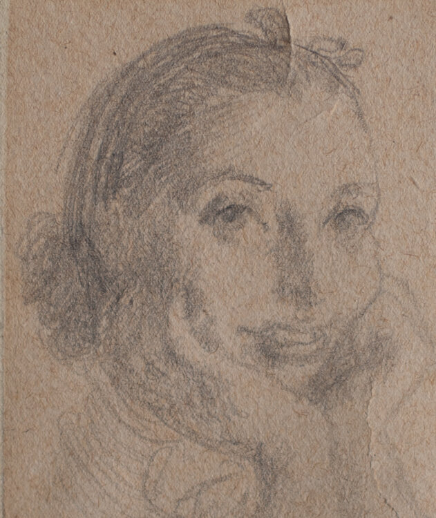 Jo Pieper - Frauenporträt mit Haarreif - o.J. - Bleistift