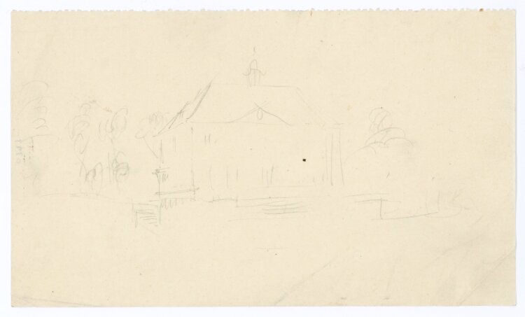 Willi Schmid - Ansicht Hausfassade, Skizze - o.J. -...