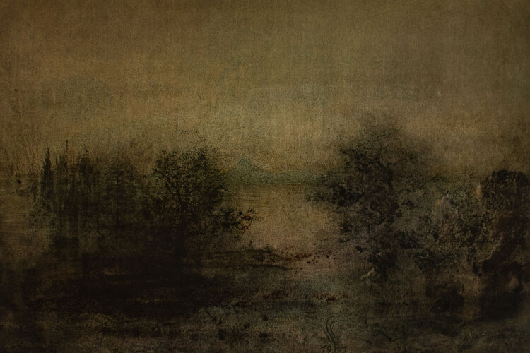 Willi Schmid - Flußlandschaft - 1953 - Tusche
