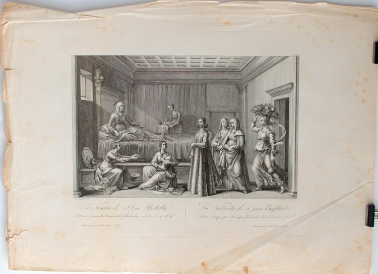 Carlo Lasinio - Geburt des Heiligen Johannes des Täufers - 1800-1849 - Kupferstich