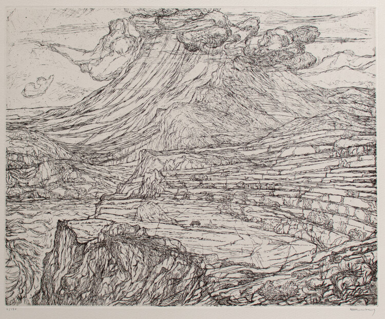 Paul Eliasberg - Zarte Berglandschaft - o.J. - Radierung