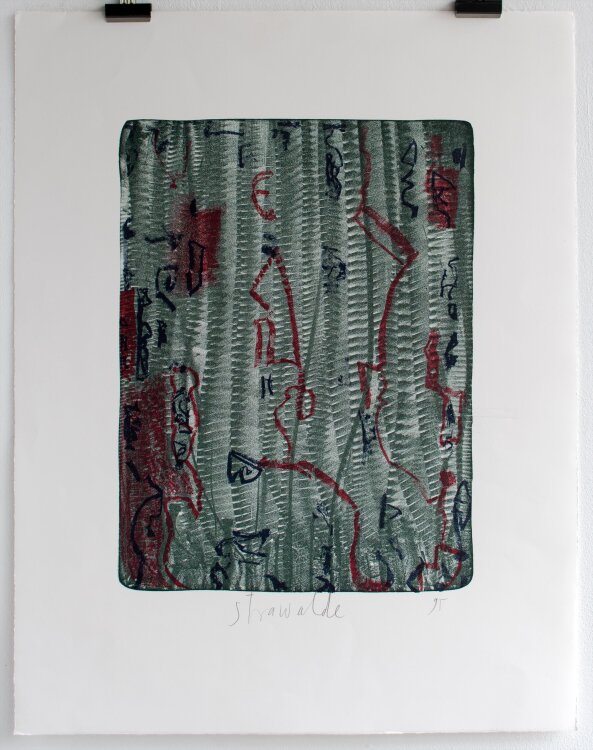 Strawalde - Brief - 1995 - Farb-Lithografie