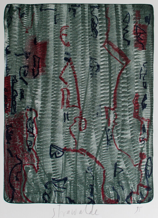 Strawalde - Brief - 1995 - Farb-Lithografie