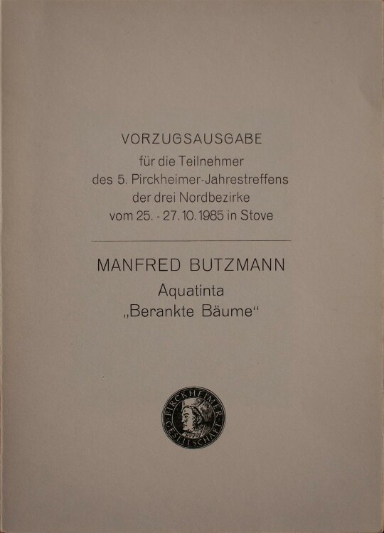 Manfred Butzmann - Berankte Bäume - Radierung - 1985 - 50/50