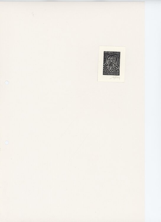 Setnjev - Ex Libris männliches Portrait - o.J -...