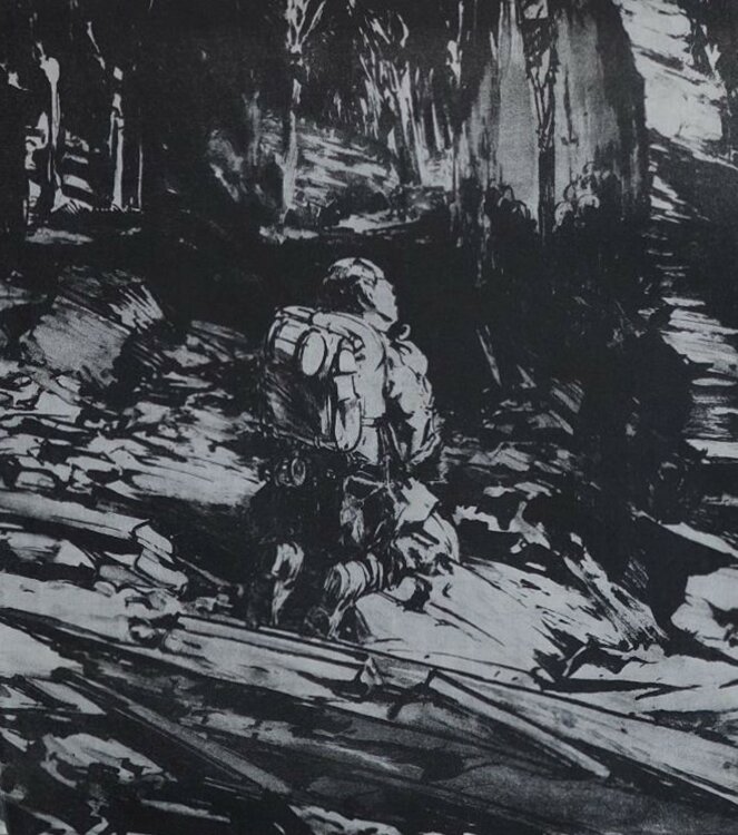 Georg Tippel - Betender Soldat - Lithographie - o. J.