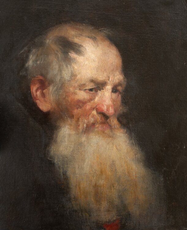 Unbekannt - Porträt eines alten Mannes mit Bart -...