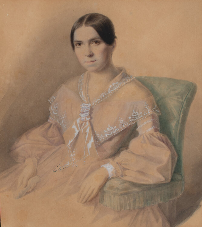 Friedrich von Witzleben - Weibliches Bildnis - 1843 - Aquarell