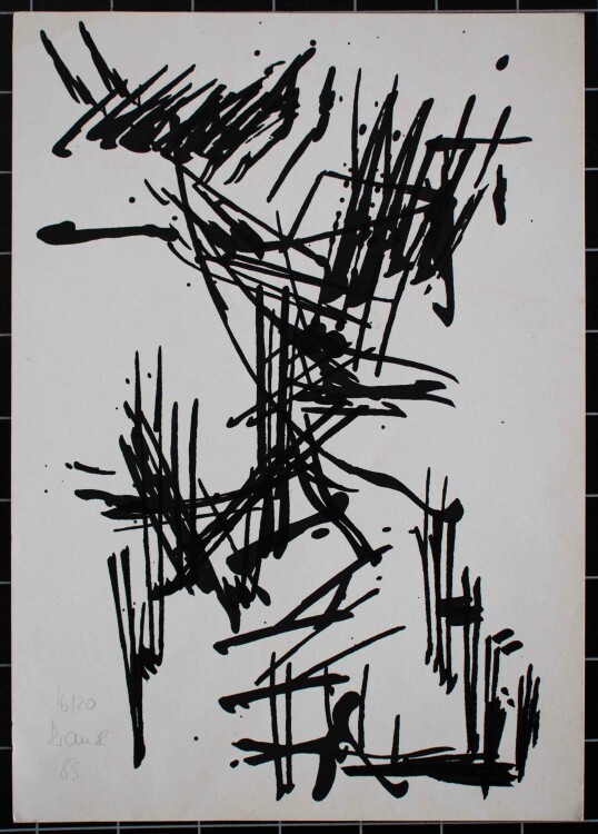 Wolfgang Krause - Abstrakte Form - 1985 - Druckgrafik