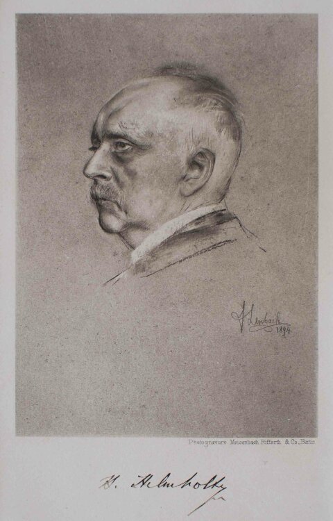 Franz von Lehnbach - Porträt Hermann von Helmholtz -...