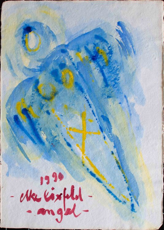 Elke Lixfeld - Angel - 1990 - Mischtechnik