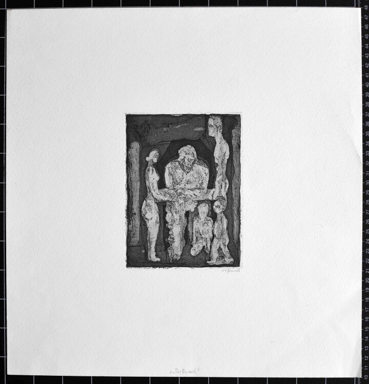 Sabina Grzimek - Der Besuch - 1986 - Radierung, Aquatinta