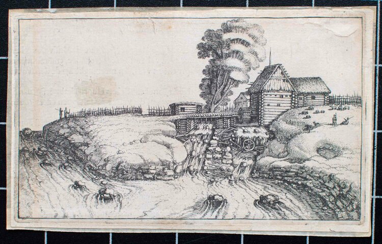 Anthoni Gouteris - Wasserstaudamm - um 1639 - Radierung
