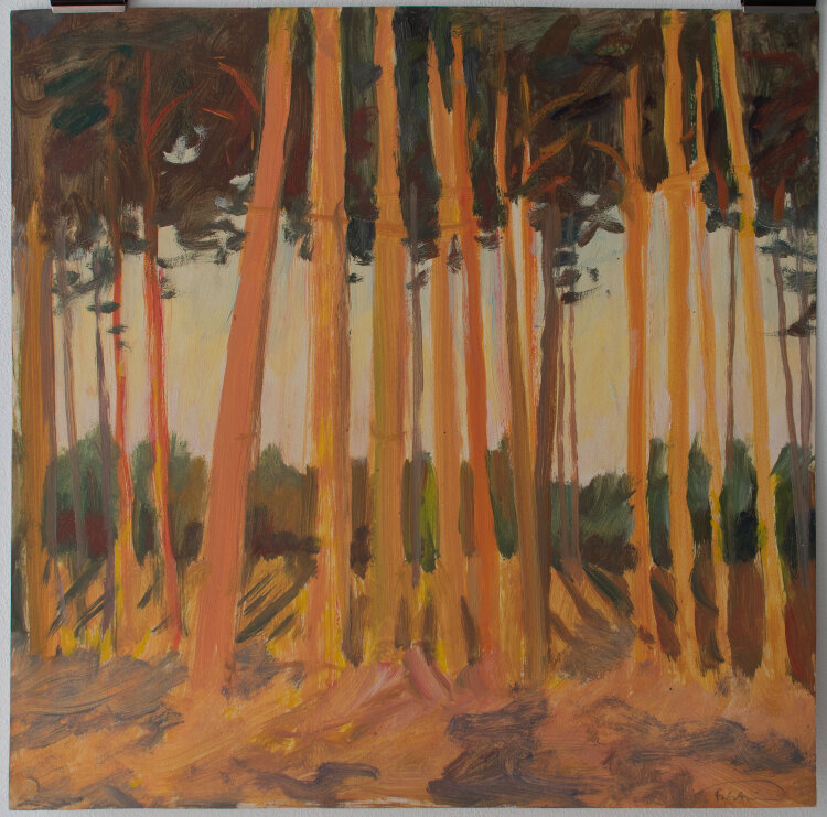 Boris Streimann - Waldlandschaft -  - Gouache